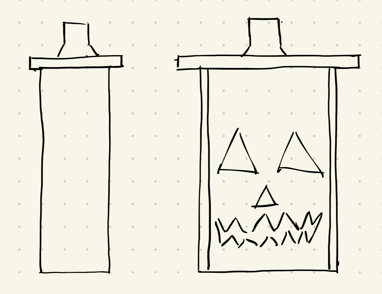 Wooden pumpkin design